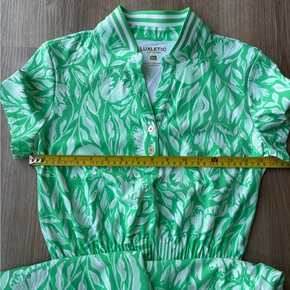 NWT Lilly Pulitzer Luxletic Love Active Dress Fauna Green Tulip to Tango size XS - Picture 6 of 12